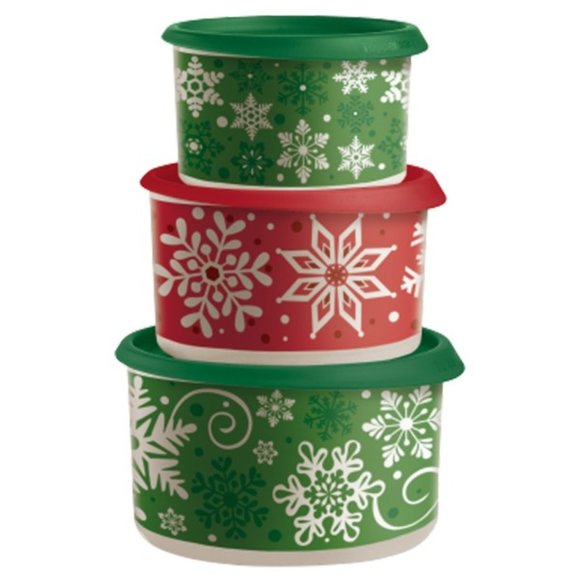 New Snow Place Like Home 3pc stacking canister set - Picture 2 of 2